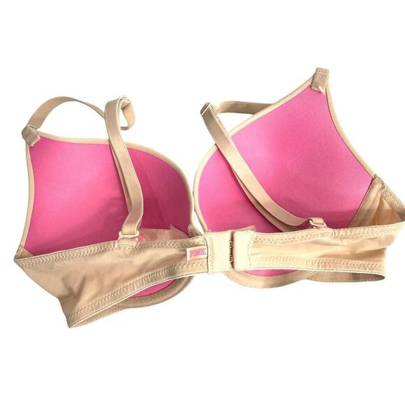 PINK Victoria Secret push up bras Set of 2 Size 32C‎ nude black - Picture 5 of 13